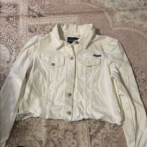 Calvin Klein Women's Off-White Denim Jacket